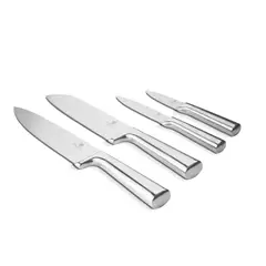 BERLINGER HAUS - Set de 4 cuchillos de acero inoxidable plata