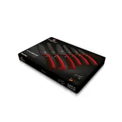 BERLINGER HAUS - Set de cuchillos de 6 piezas Rojo