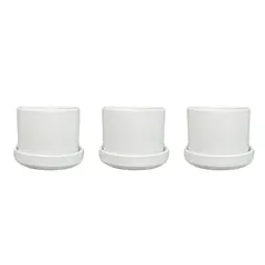 PLANT ME - Pack 3 Maceteros Minimalistas Decorativos