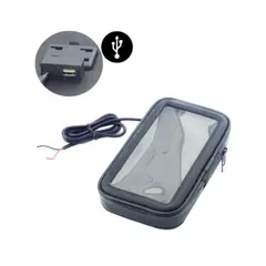 GENERICO - Porta Smartphone con USB de carga impermeable