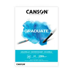 CANSON - Acuarela Pad Graduate A5 250gr 20hjs - Aquarelle