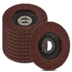 KUANGYE - 20 Discos Flap Lija Laminado Pulido Grano 80 4,5 Pulgadas