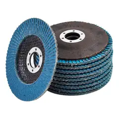 KUANGYE - 20 Discos Flap Lija Laminado Pulido Grano 40 4,5 Pulgadas