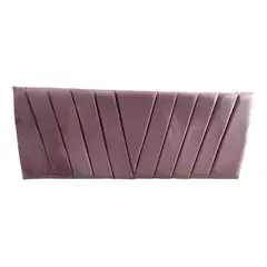 IMPORTCLICK - Respaldo Moderno Lineal En V 2 Plazas 150x60 CM Palo Rosa Felpa