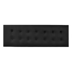 IMPORTCLICK - Respaldo Elegante 1 Plaza Capitone 105x60 CM Negro Lino Botones