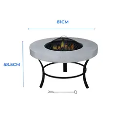 IGPRO - Fogon Parrilla a la Piedra Clasico 81x81x585cm