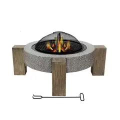 IGPRO - Fogon Parrilla A La Piedra Madera 75x75x44cm