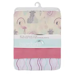 BAMBINO - Set de 3 Pañales Tutos para bebé rosados flamencos