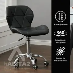 HABITA2 CHILE - Silla de escritorio negra ejecutiva ergonómica mariposa