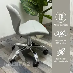 HABITA2 CHILE - Silla de escritorio gris ejecutiva ergonómica mariposa