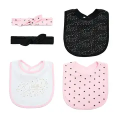 BAMBINO - Set baberos y cintillos para bebé niña