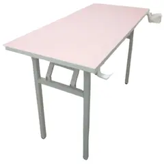 GENERICO - Mesa Plegable Con Patas De Hierro Para Uso Industrial Rosado 130cm