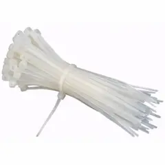 GENERICO - AMARRAS PLASTICAS BLANCAS 40CM PACK 100 UN