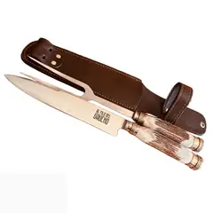 AL FILO DEL GAUCHO - Juego de Trinchar Ciervo Alpaca