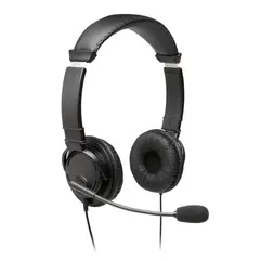 KENSINGTON - Audífonos Diadema c/Micrófono Fit K97603 Alámbrico Negro