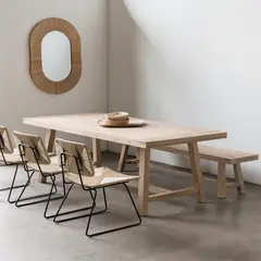 AMOBLE - Mesa De Comedor Dublin Madera 180 Amoblé