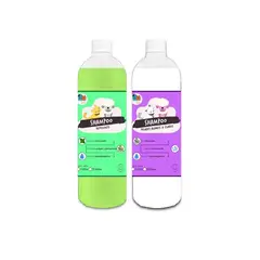 MASCOKITS - Pack Shampoo Perro Repelente Anti Pulgas - Pelaje Blanco 1lt