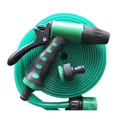 IMPORTCLICK - Manguera Flexible 1/2 Pulgada 10 MTS Rollo Pistola Acoples Verde