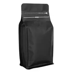 MUNDO MAGIA - 50 Bolsas Para Café Con Valvula 13 X 20 X 7 Cm Negro