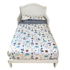 PELLITOS - SET ROPA PARA CAMA DE TRANSICIÓN FOX 100% ALGODON DE 4 PIEZAS