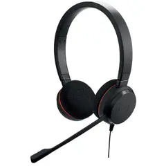 JABRA - Audífonos Teletrabajo Evolve 20 Duo MS Negro