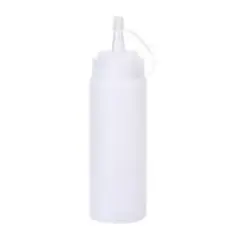 CATALAB - Dispensador Salsa Plástico Transparente 32 Oz Con Tapa