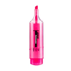 ADIX - Destacador Biselado Transparente Rosado -