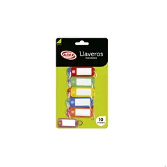 ADIX - Llavero Plástico con placa 10un. -