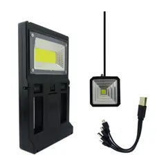 IMPORTCLICK - Kit Solar Emergencia Portátil + Mini Foco LED Recargable