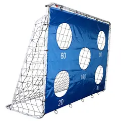 ATLETIS - Arco de Fútbol Max Magic Azul 3 en 1 con Objetivos 213cm