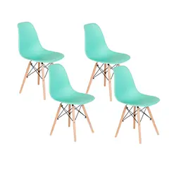 GENERICO - Pack de 4 Silla Eames - Menta