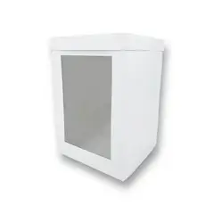 GENERICO - Pack 5 Cajas Altas Para Tortas Chica 20,5x20x30cm Con Visor