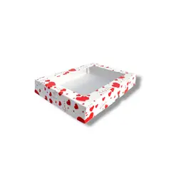 GENERICO - Pack 25 Cajas De Corazones Para 6 Alfajores San Valentin