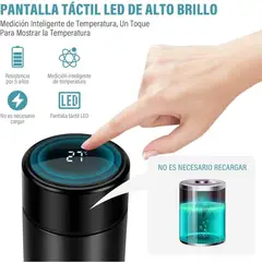 PERFECT CLASS - Termo Elite Black 500ML Termómetro Digital -