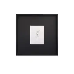VGO - Marco de madera Negro con paspartú 13x18 sin paspartú 30x30