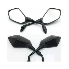 GENERICO - Espejos Para Moto Tipo Naked O Deportiva - Negro