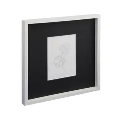 VGO - Marco de madera Blanco con paspartú 15x20 sin paspartú 40x40