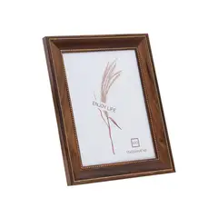 VGO - Marco 10X15 Madera Con Detalle Puntitos Marron
