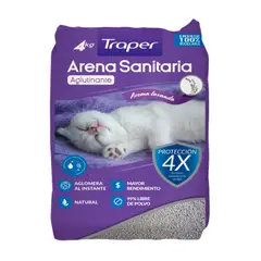 TRAPER - Arena Sanitaria Aglutinante - 4kg Lavanda