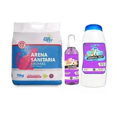 MASCOKITS - Arena Ultra Aglutinante Para Gatos 10kg Colonia Shampoo