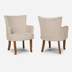 ROSEN - Set 2 Poltronas Emily Tela Crudo