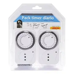 HOUSE SAFE - Kit Dos Unidades Timer Programable Diario