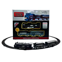 GENERICO - Tren Eléctrico Navideño Luces Decorativo 13 Pcs Negro