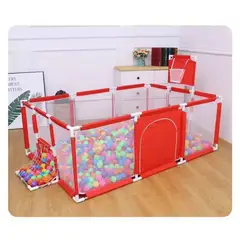 GENERICO - Corral Seguridad Bebes Con Aro De Básquetfutbol 180cm