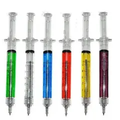INVENCIBLE - Combo 12 Lapiz Estilo Jeringa en colores Surtidos Aa06