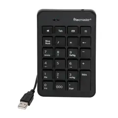 TECMASTER - Teclado Numerico Usb Negro
