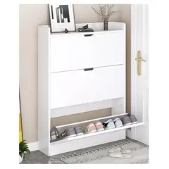 HOMER DESIGN - Zapatero Organizador Estante Zapato Hall Armario 110x78x17cm blanco