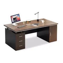 HOMER DESIGN - Escritorio Moderno Con Cajoneras 140x60x77cm Para Oficina