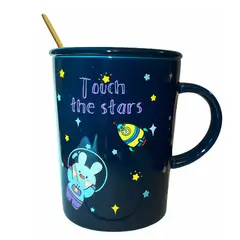 GENERICO - Tazón taza conejo astronauta ceramica