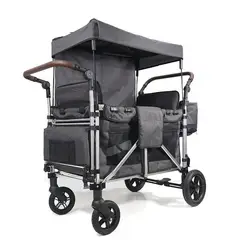 GENERICO - Carro Coche De Paseo Plegable 2 Asientos Y 2 Cinturones